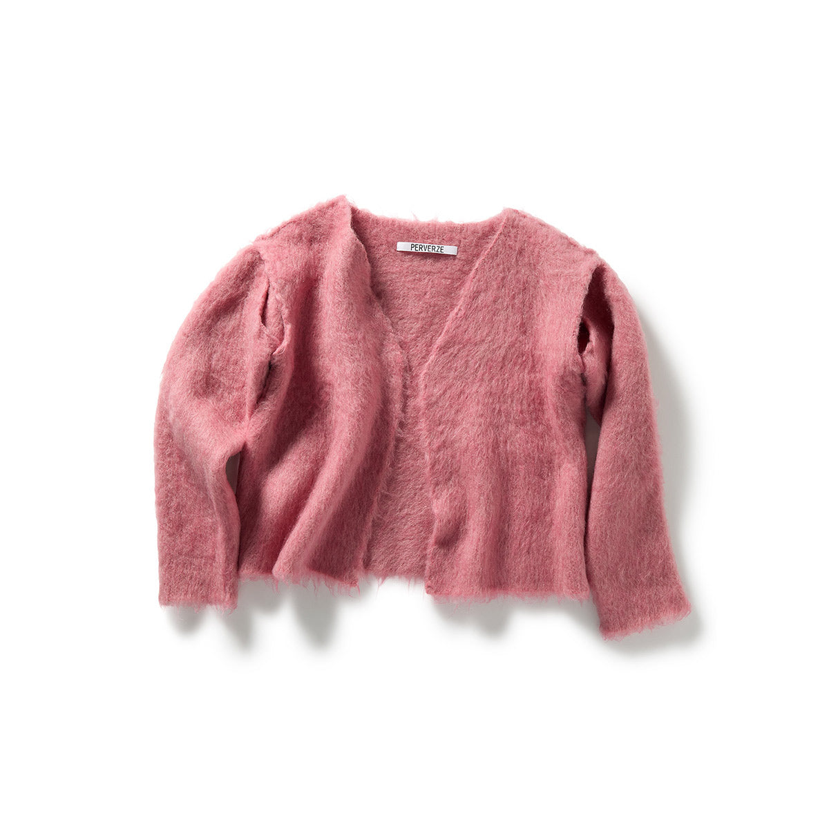 Wide Slit Cardigan / Pink – PERVERZE