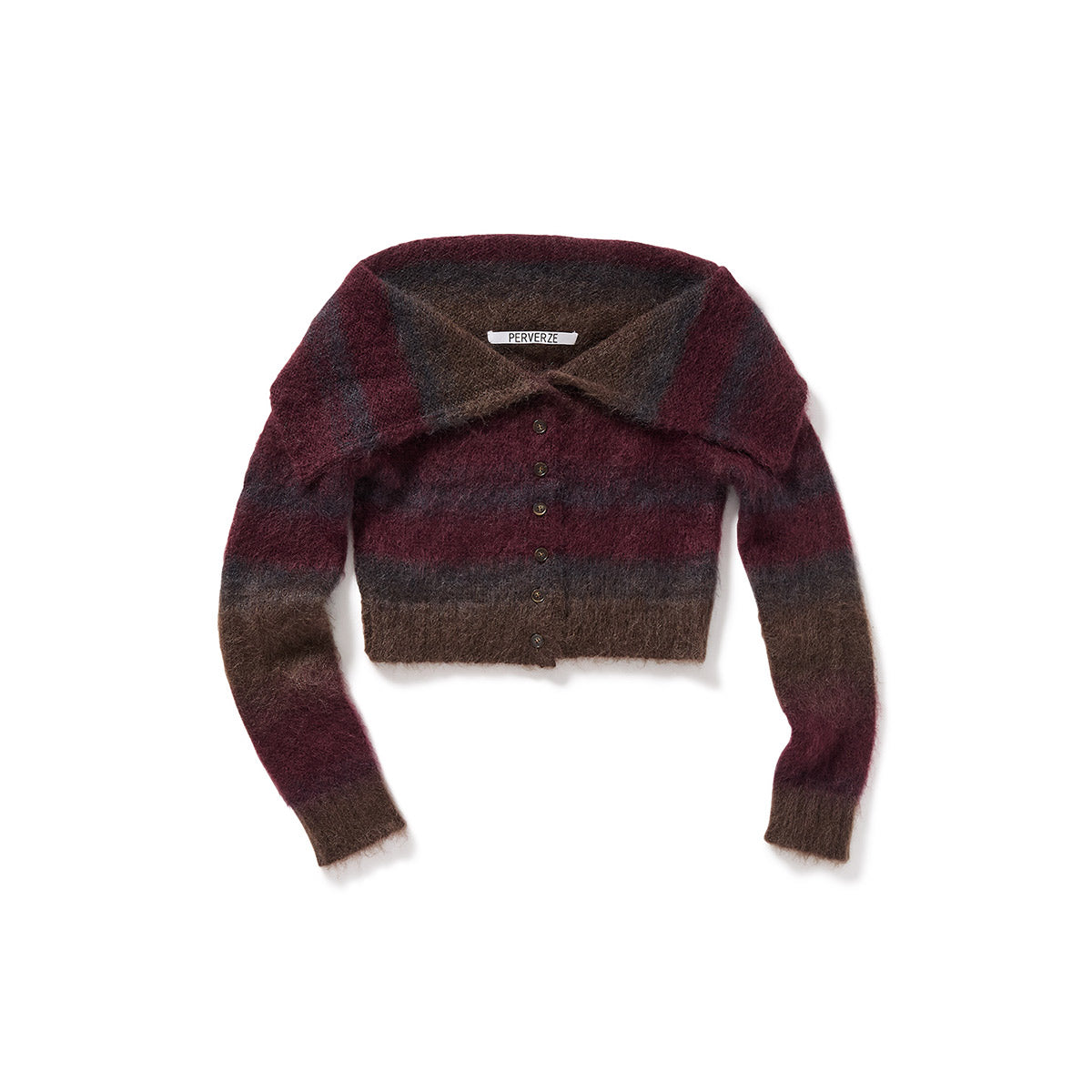 PERVERZE ニットコート ボーダー 完売 人気 ユニセックス Multiple Knit / Brown – PERVERZE