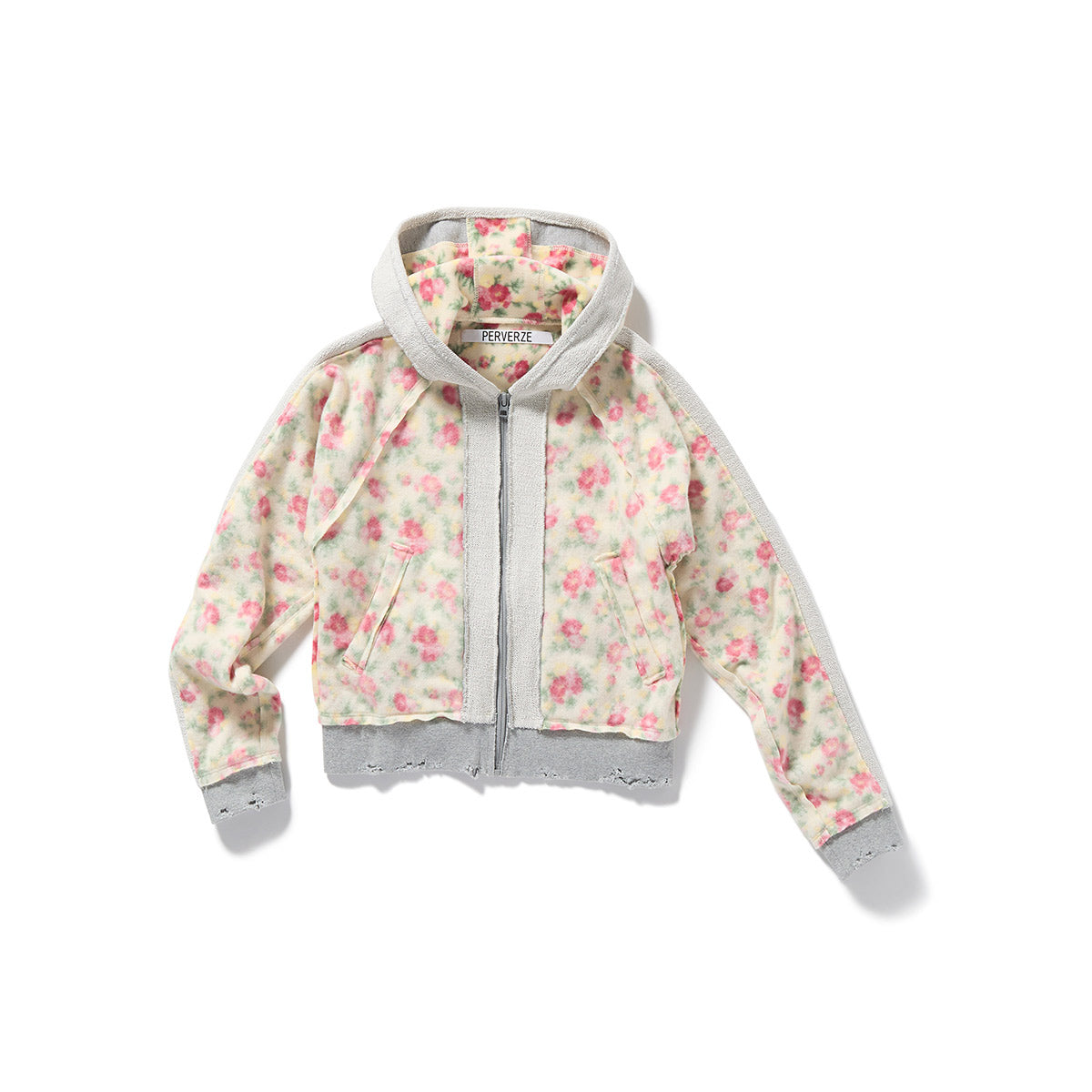 Floral Hoodie / White – PERVERZE