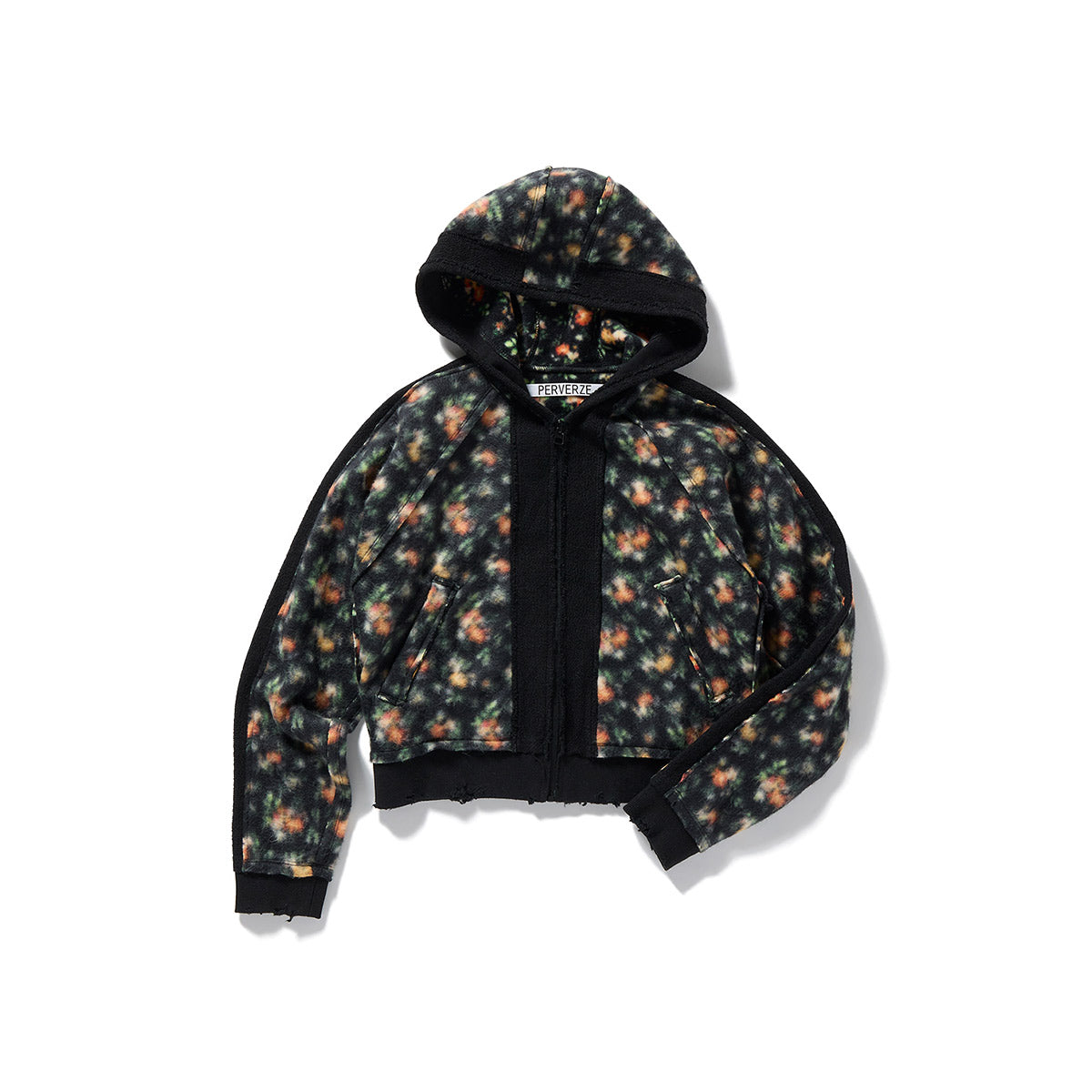 Floral Hoodie / Black – PERVERZE