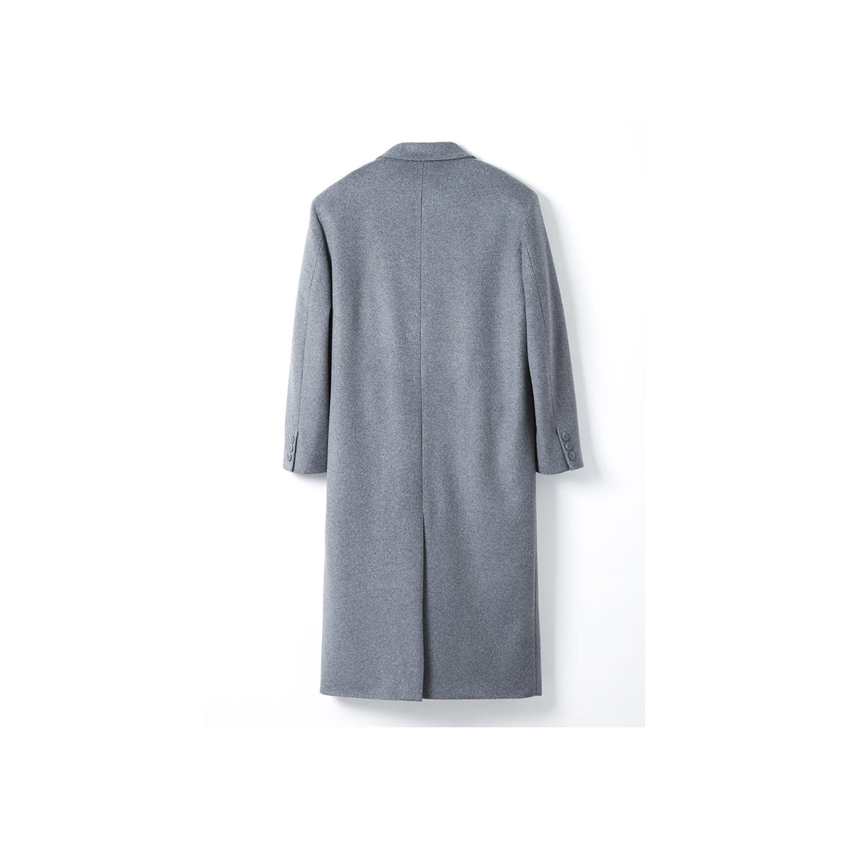 Light Square Wool Coat / Gray