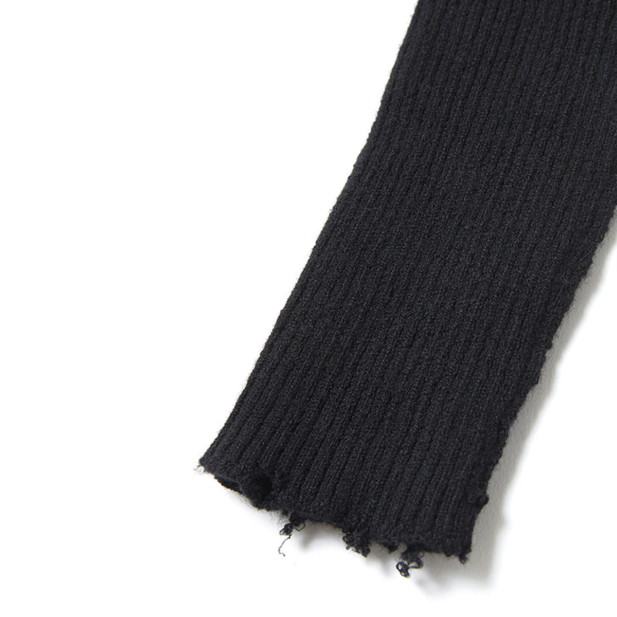 Fit Rib V Neck Knit / Black