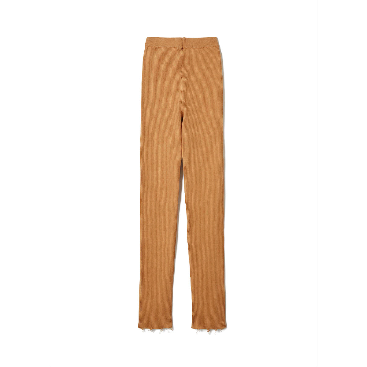 Cotton Rib Cushion Pants / Mustard