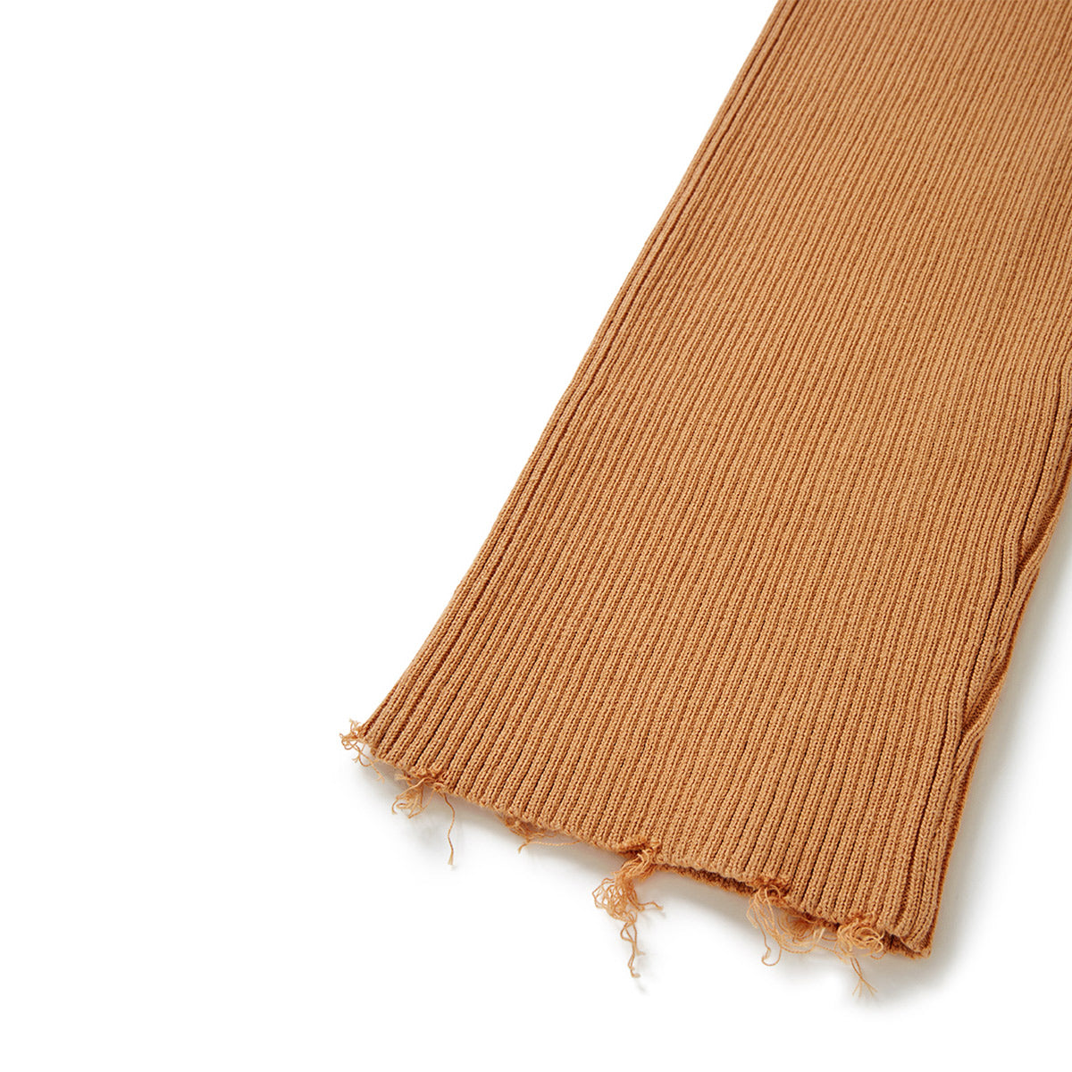 Cotton Rib Cushion Pants / Mustard