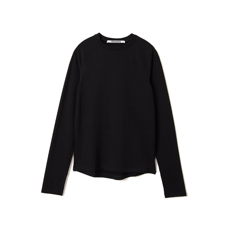 Regular Long Tee #4 / Black