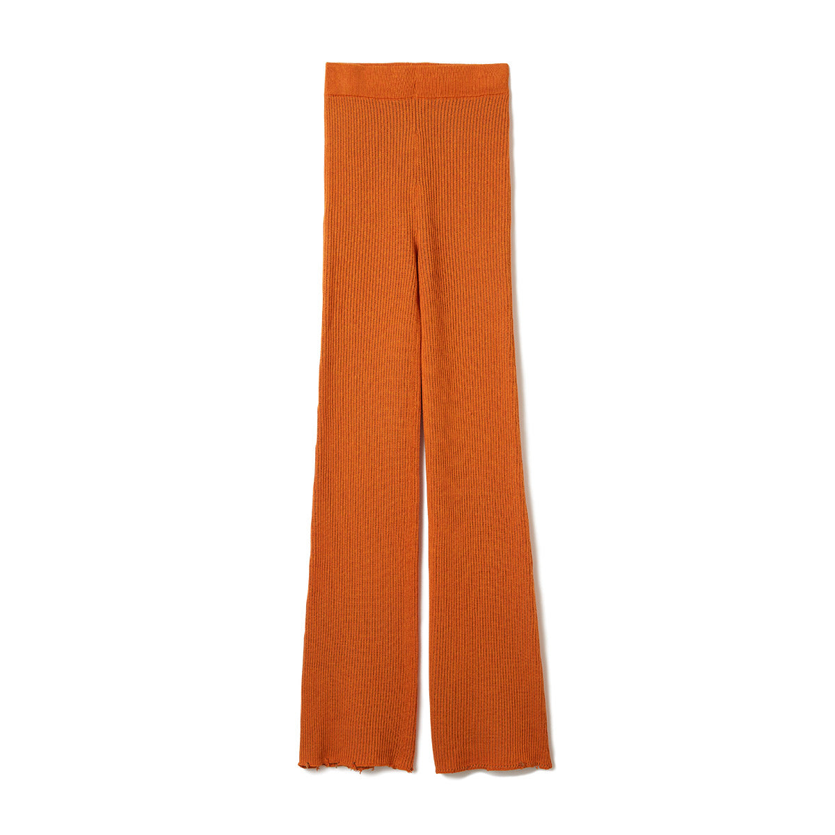 Double Face Rib Line Pants / Orange