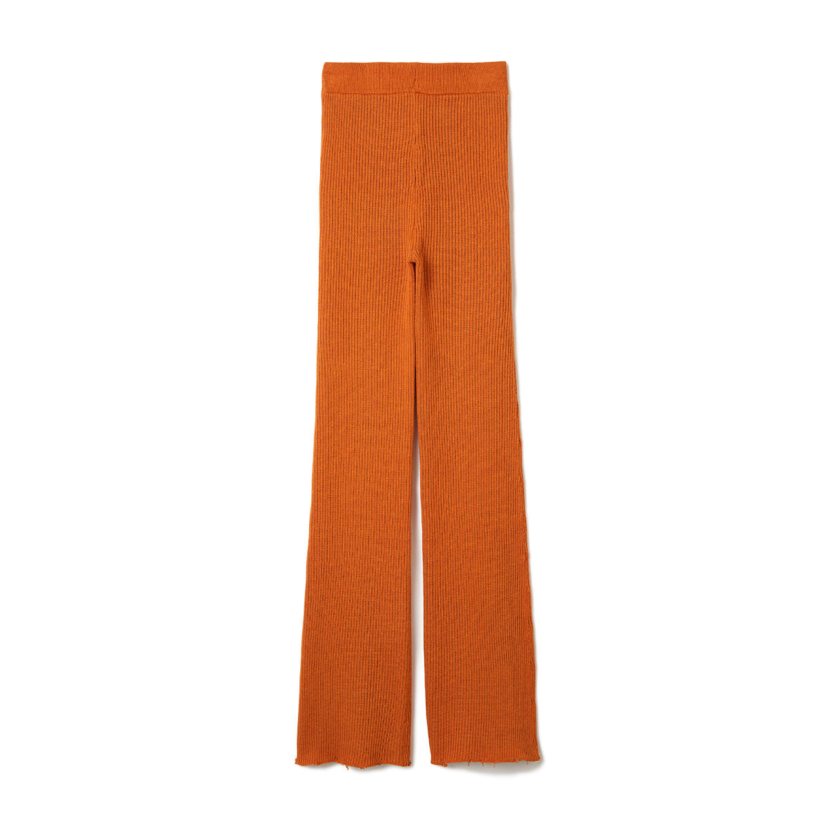 Double Face Rib Line Pants / Orange
