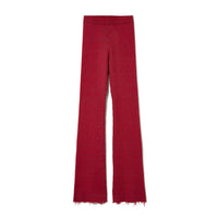 Cotton Ribbed Striped Pants / Pink