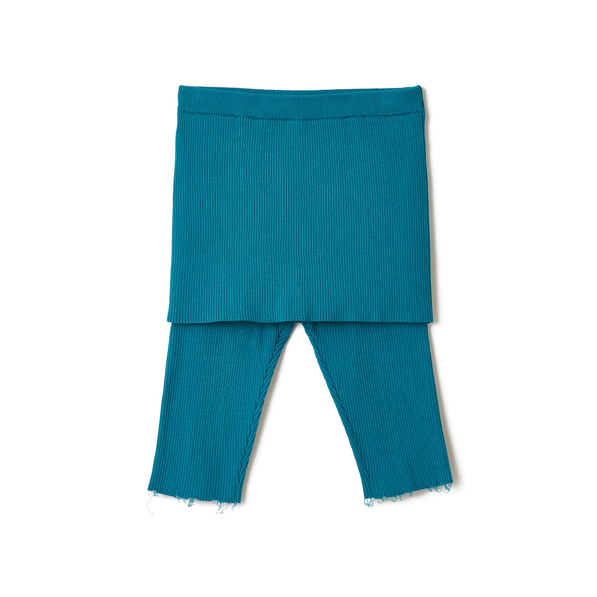 Cotton Rib Line Shorts / Blue