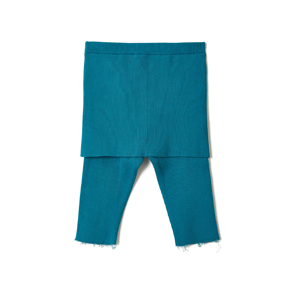 Cotton Rib Line Shorts / Blue