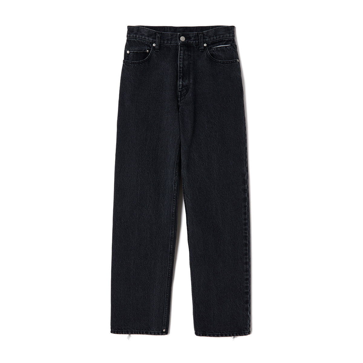 Nano Mist Denim-Loose Straight / Black