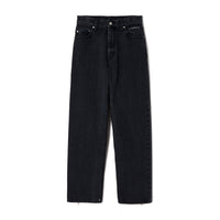 Nano Mist Denim-Loose Straight / Black