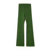 Re-Cotton Rib Line Pants / Green