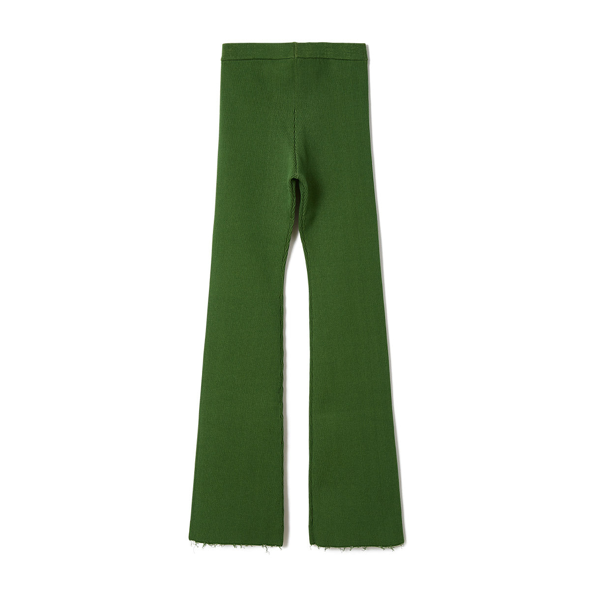 Re-Cotton Rib Line Pants / Green