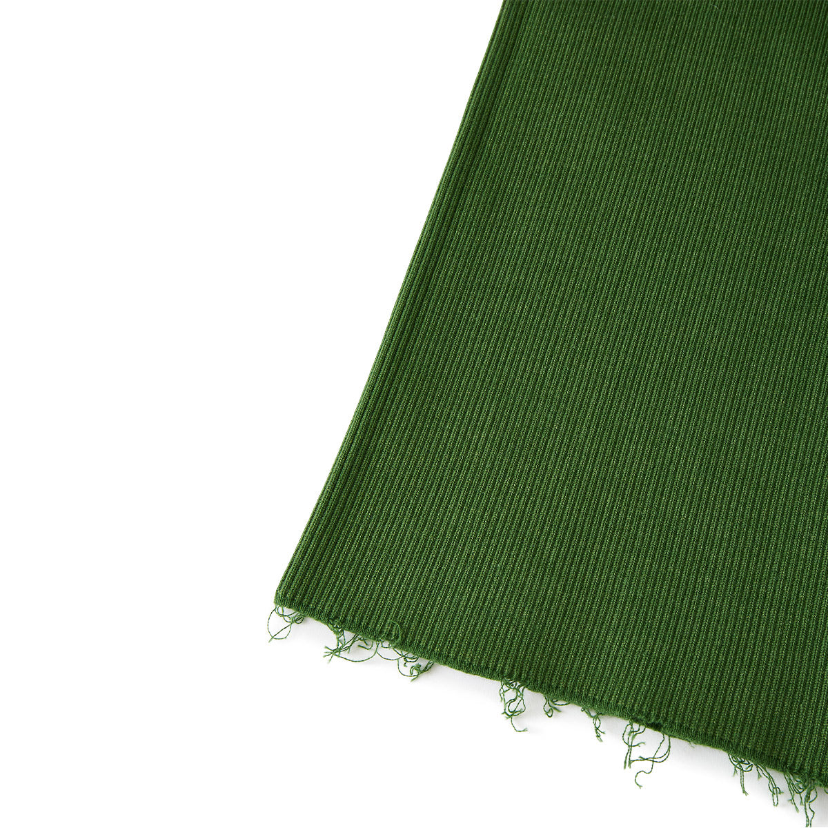 Re-Cotton Rib Line Pants / Green