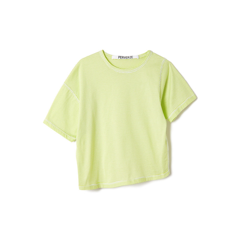 Slip Neck Tee / Lime