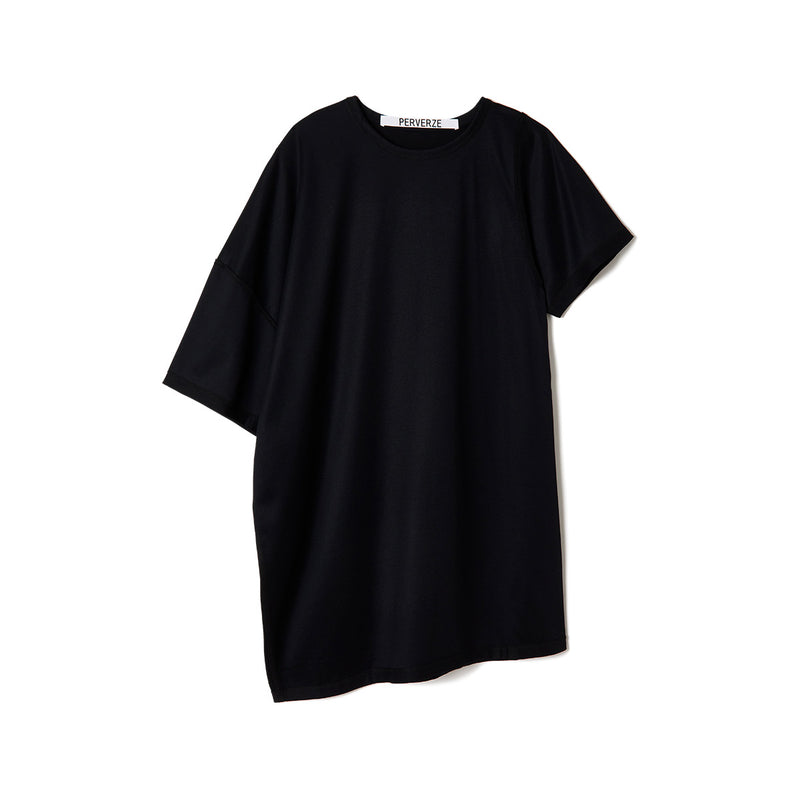 Slip Neck Over Tee / Black
