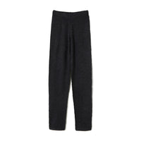 Stitching Lounge Knit Pants / Gray