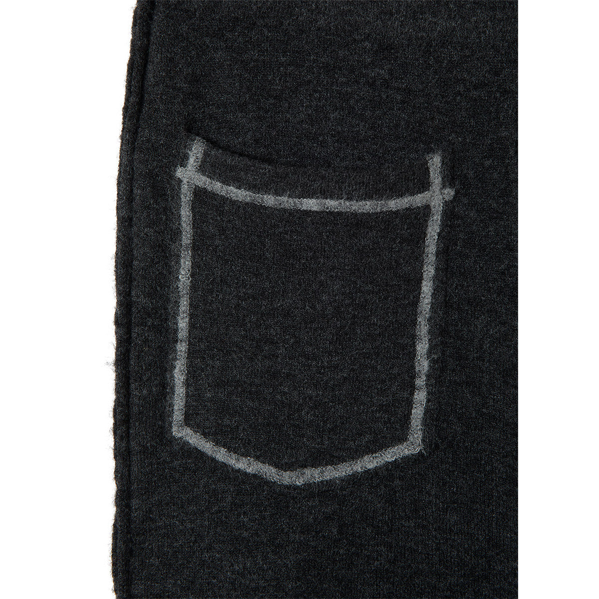 Stitching Lounge Knit Pants / Gray