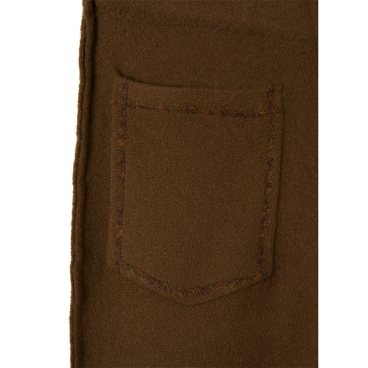 Stitching Lounge Knit Pants / Camel