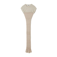 Combination Tee-dress / Beige