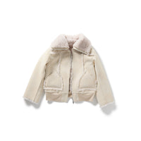 Bulky Neck Blouson / White