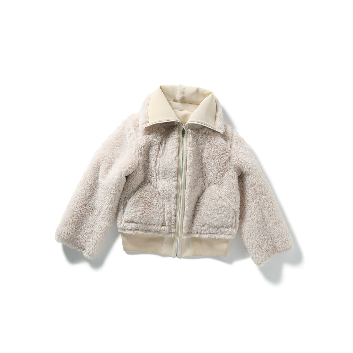 Bulky Neck Blouson / White