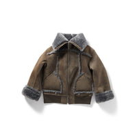 Bulky Neck Blouson / Brown