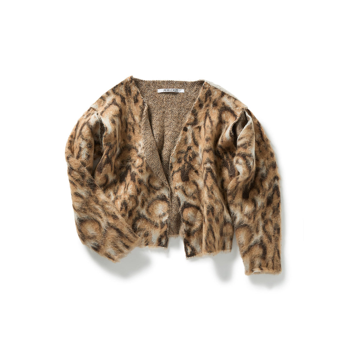 Wide Slit Cardigan / Brown