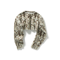 Wide Knit Top and Scarf / White
