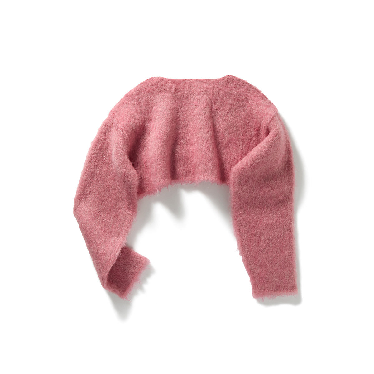 Wide Knit Top and Scarf / Pink