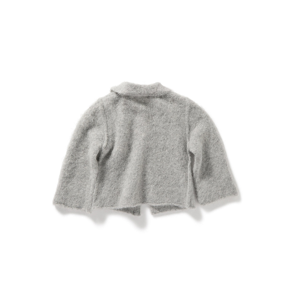 Fluffy Knit Cardigan / Gray