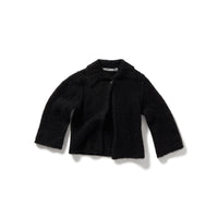 Fluffy Knit Cardigan / Black