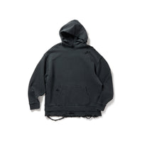 DISTRESS Step Layered Hoodie / Gray