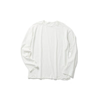 DISTRESS Regular Long Sleeve T-Shirt / White
