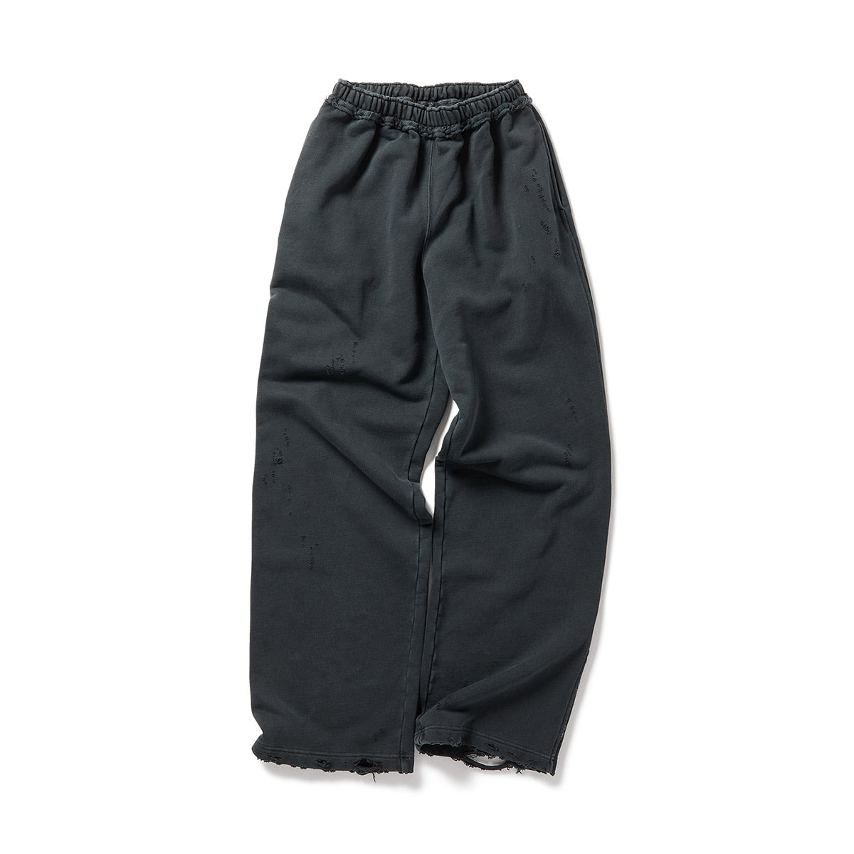 DISTRESS Regular Sweatpants / Gray