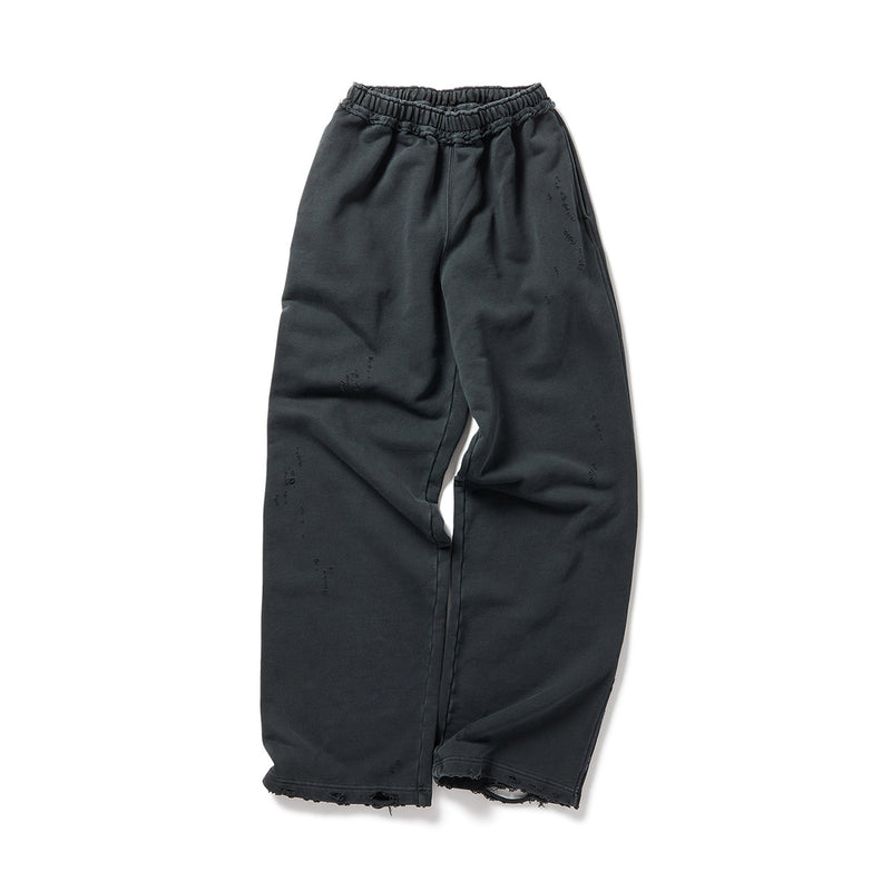 DISTRESS Regular Sweatpants / Gray