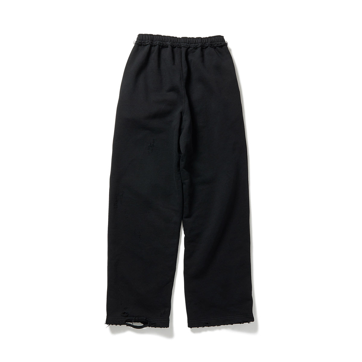 DISTRESS Regular Sweatpants / Black