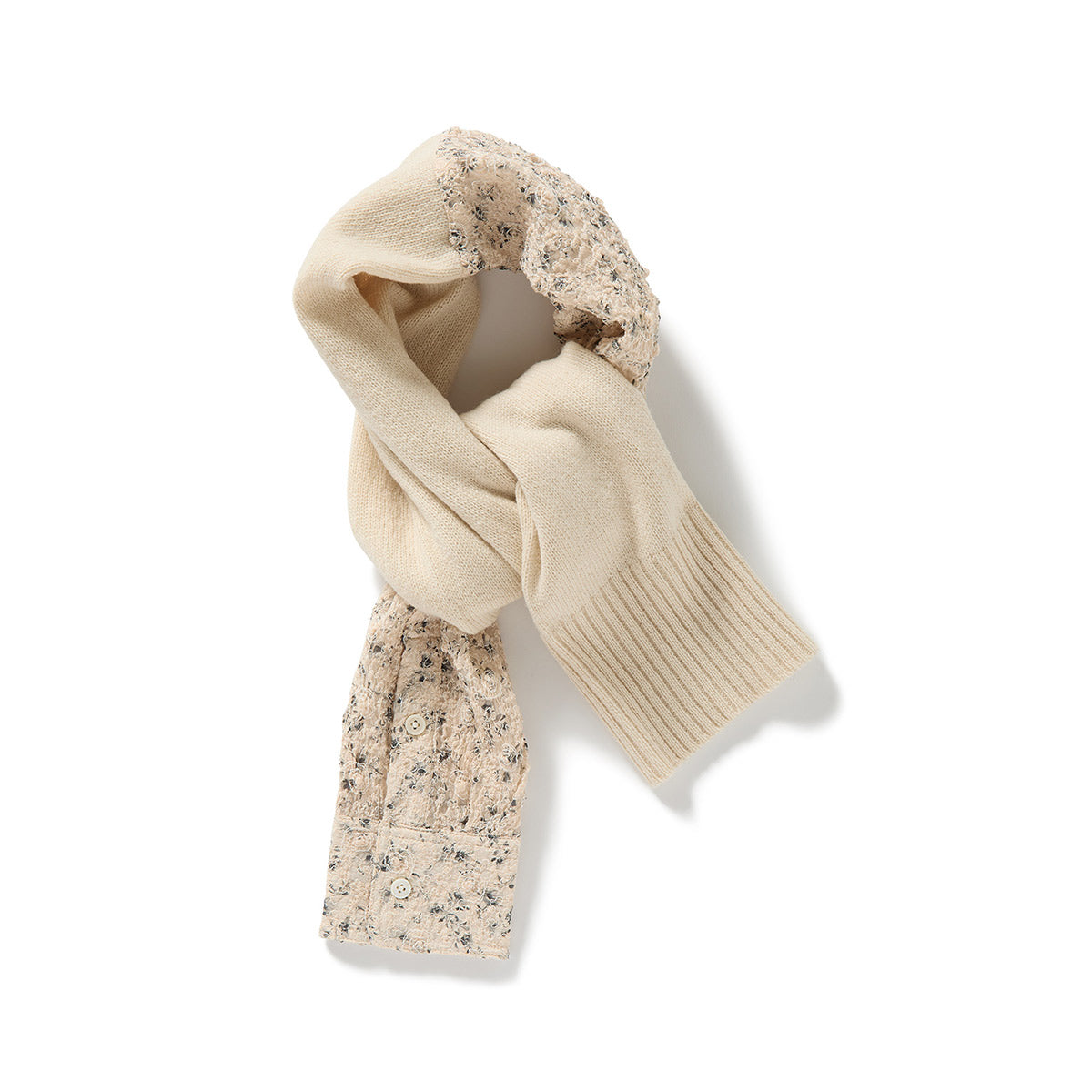 Double Sleeve Scarf / Beige