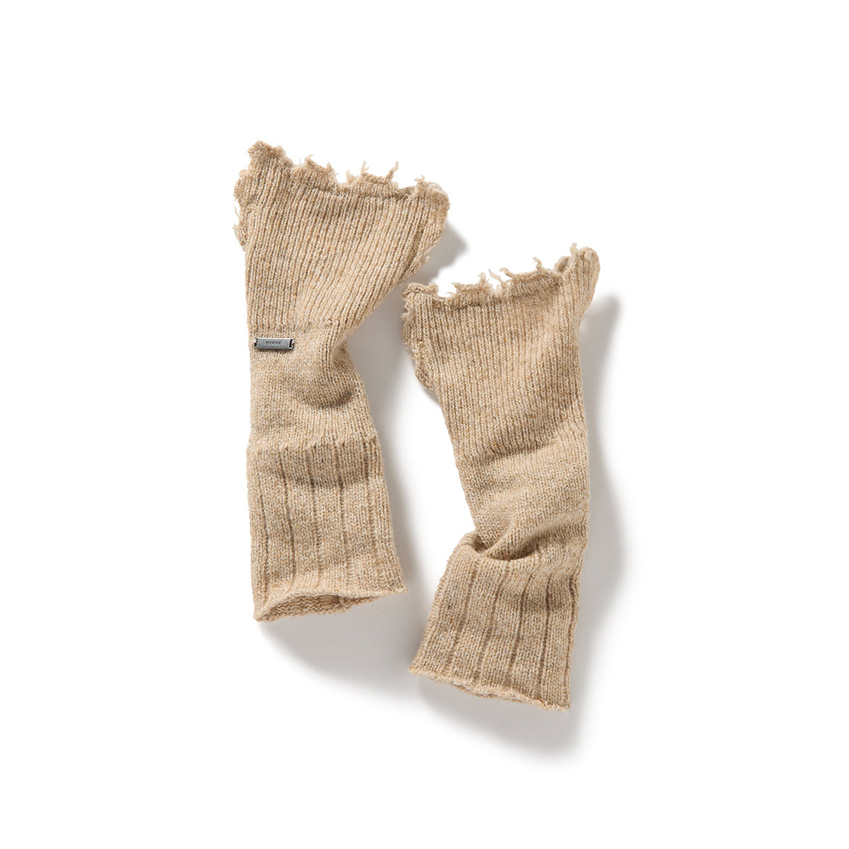 Lambs-wool Layered Gloves / Beige