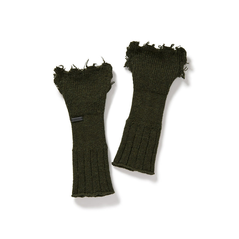 Lambs-wool Layered Gloves / Khaki