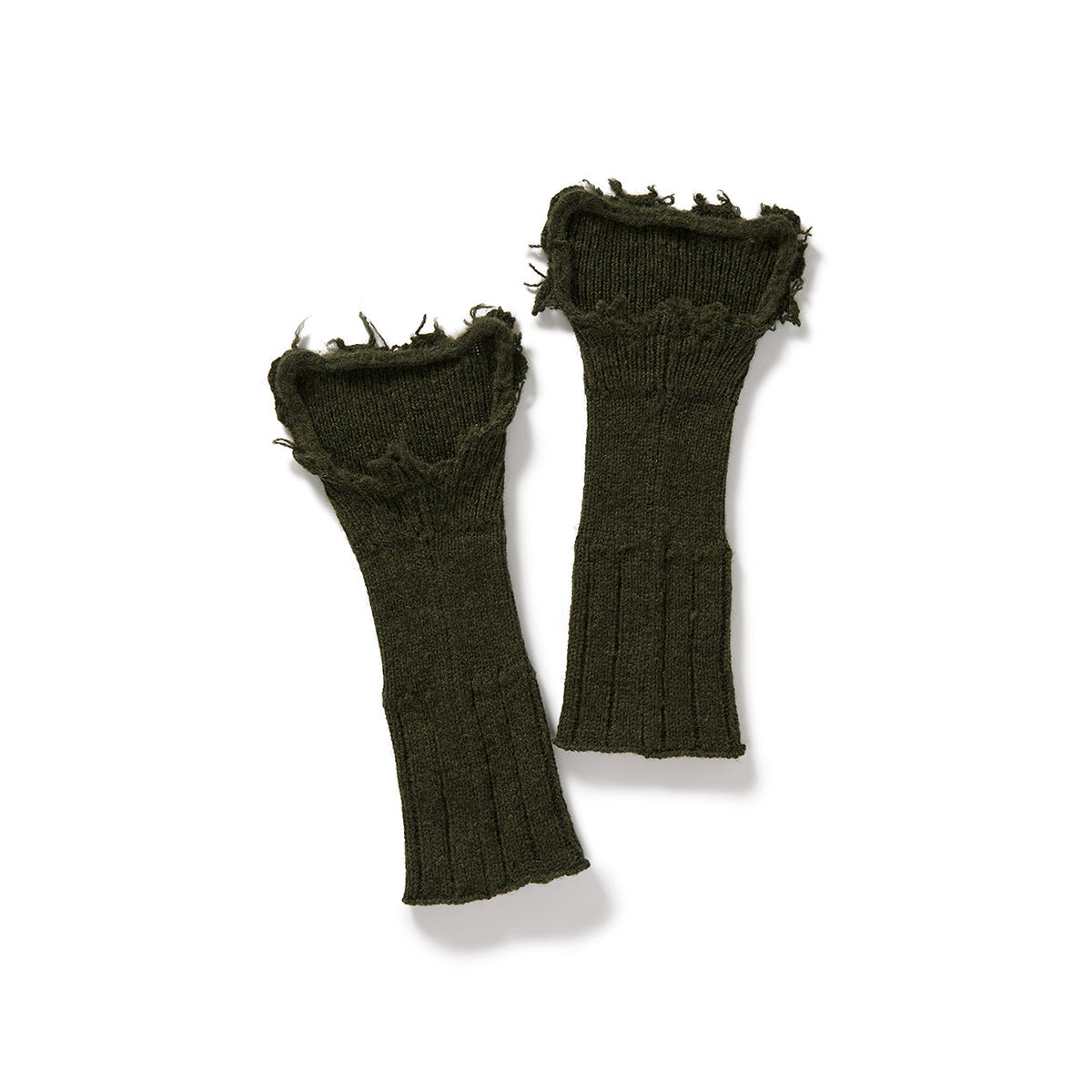 Lambs-wool Layered Gloves / Khaki