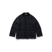Felted Blanket Coat / Navy