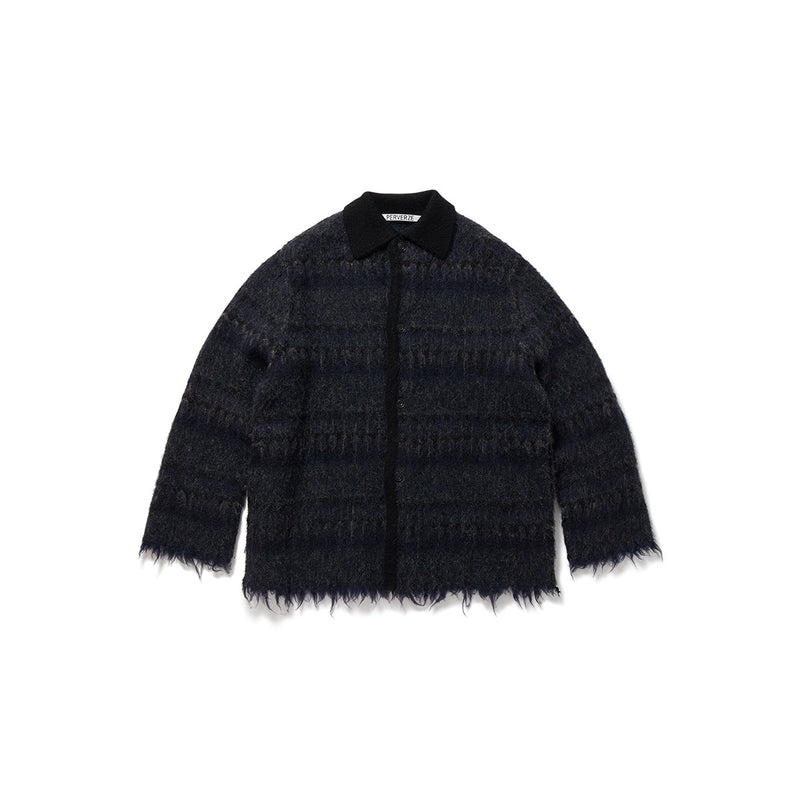 Felted Blanket Coat / Navy