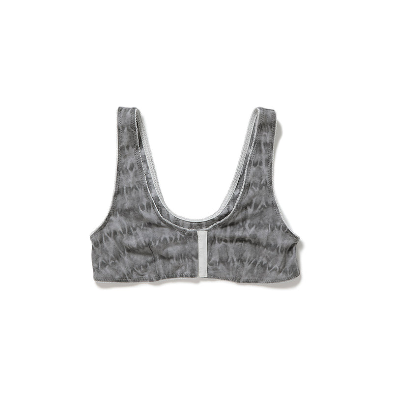 Lace-trim Bra / White