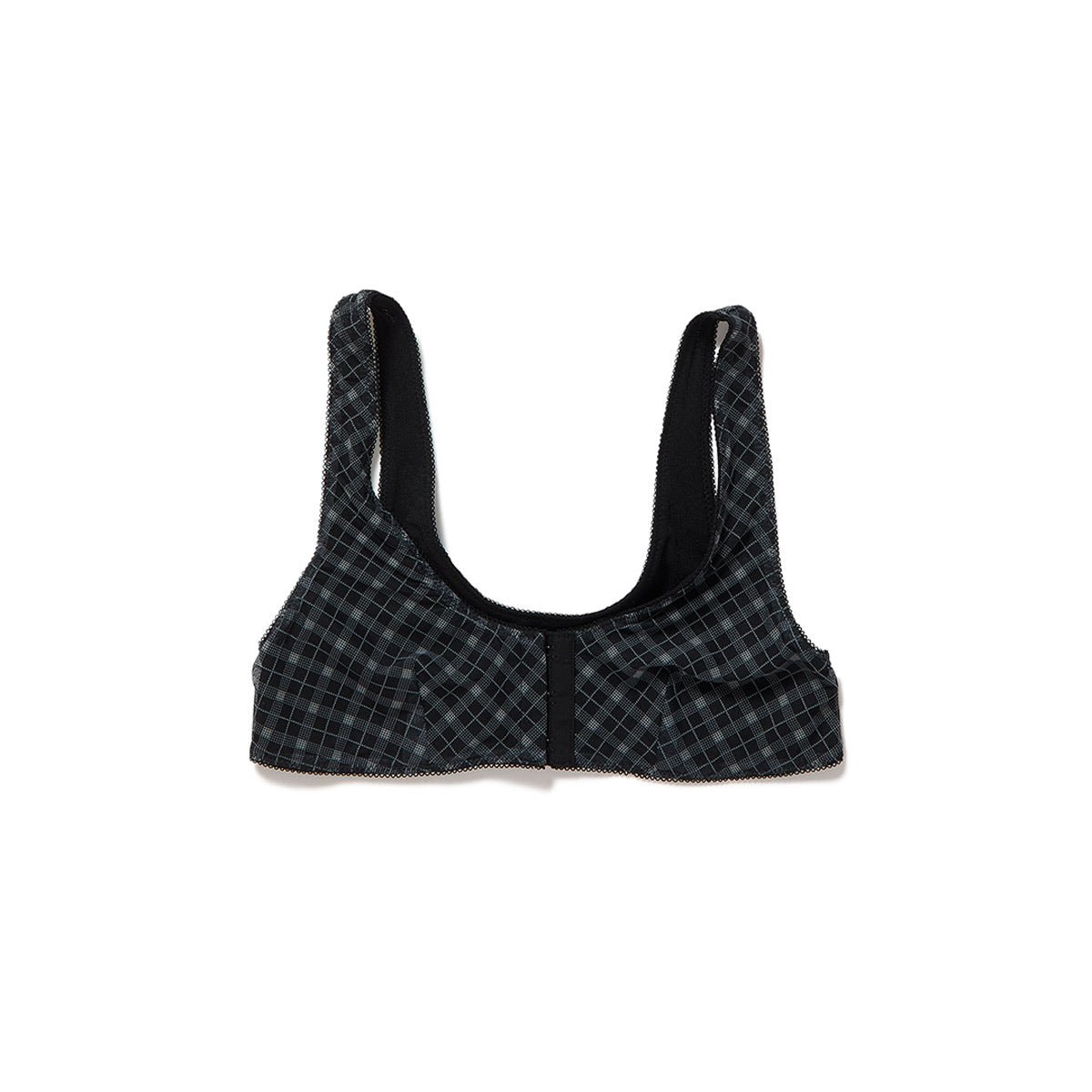 Lace-trim Bra / Black