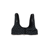 Lace-trim Bra / Black