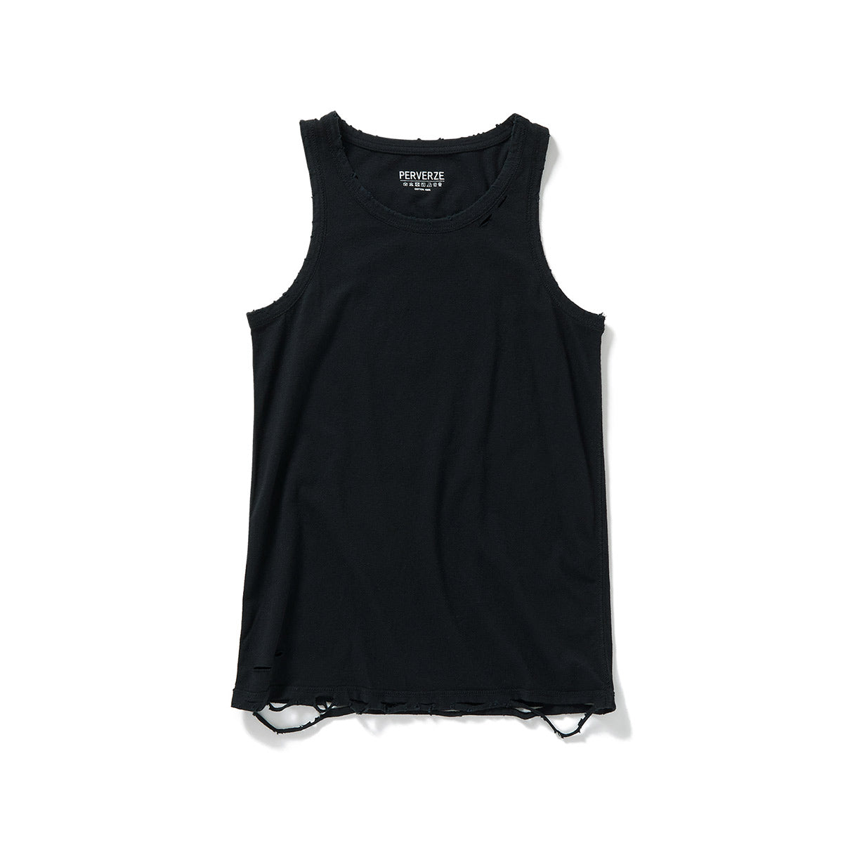 DISTRESS Regular Tank Top / Black