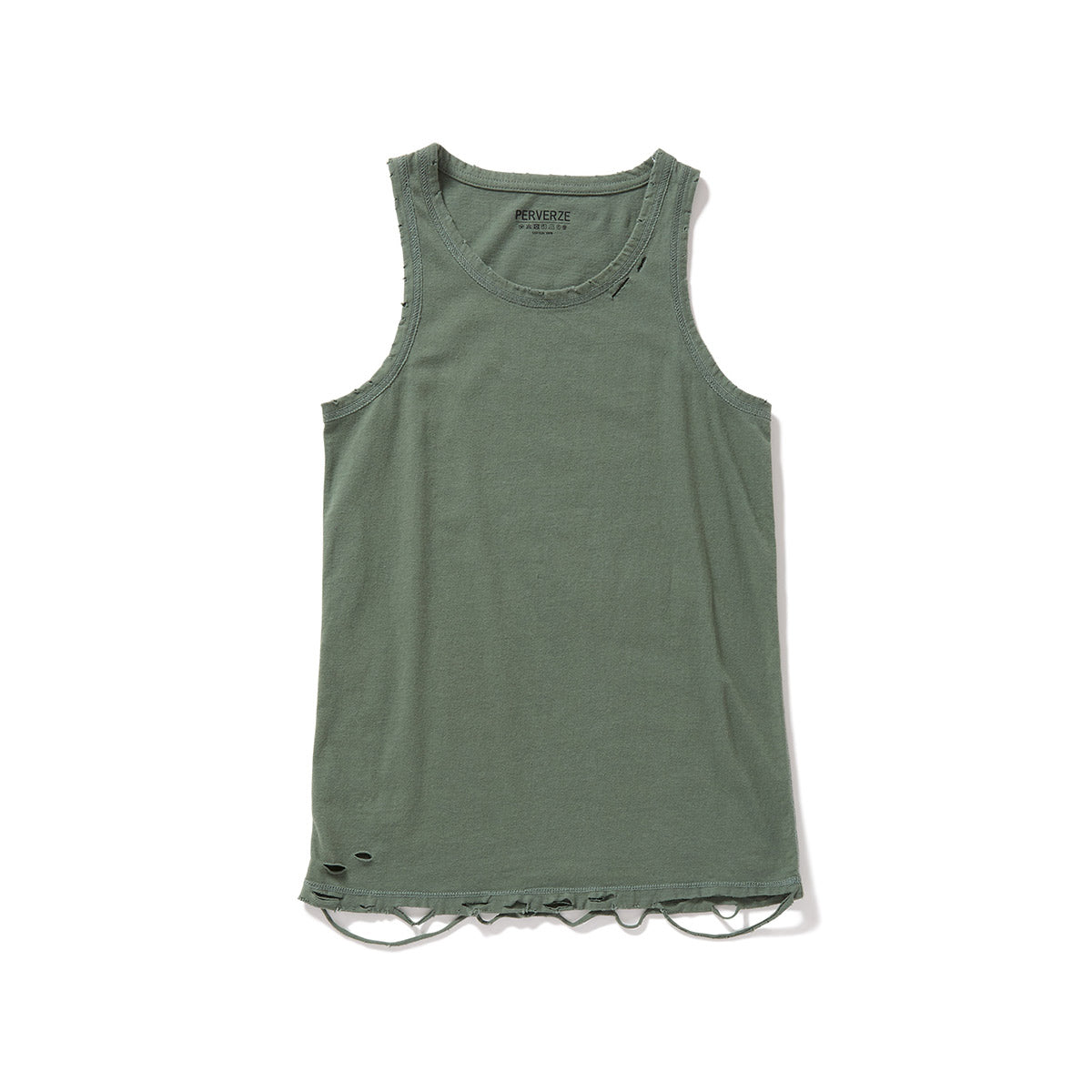 DISTRESS Regular Tank Top / Khaki