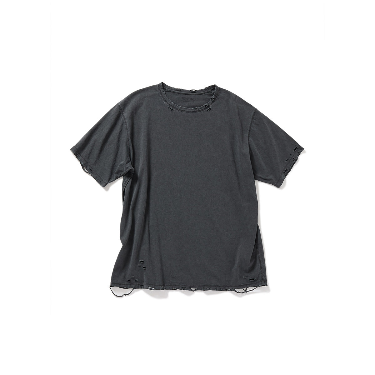 DISTRESS Regular T-Shirt / Gray